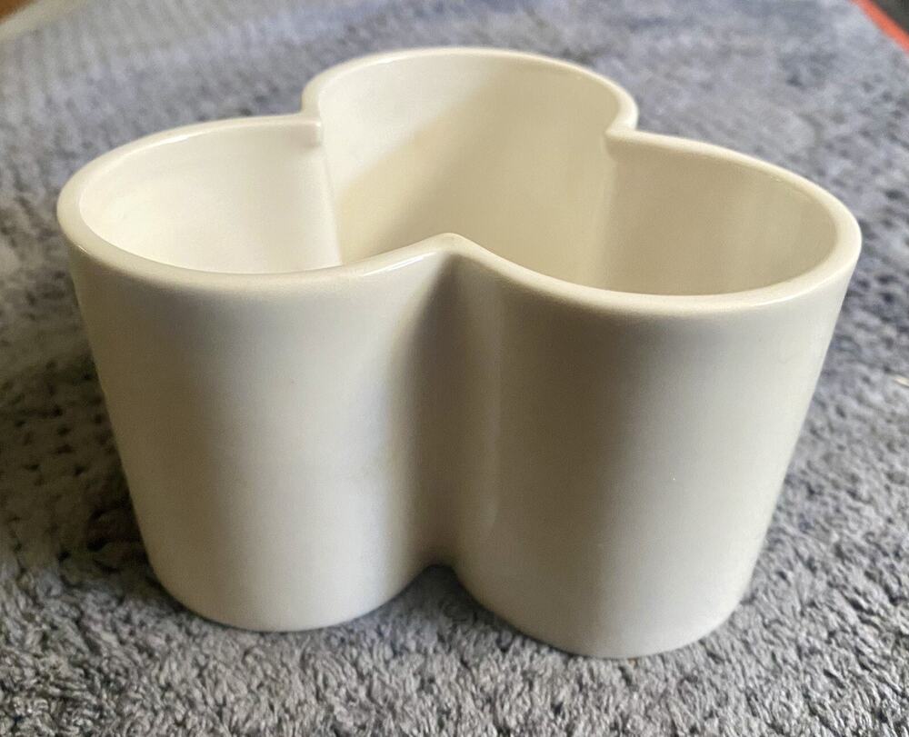 Retired Yankee Candle 3 Votive Candle Holder White Ceramic 2" X 4"